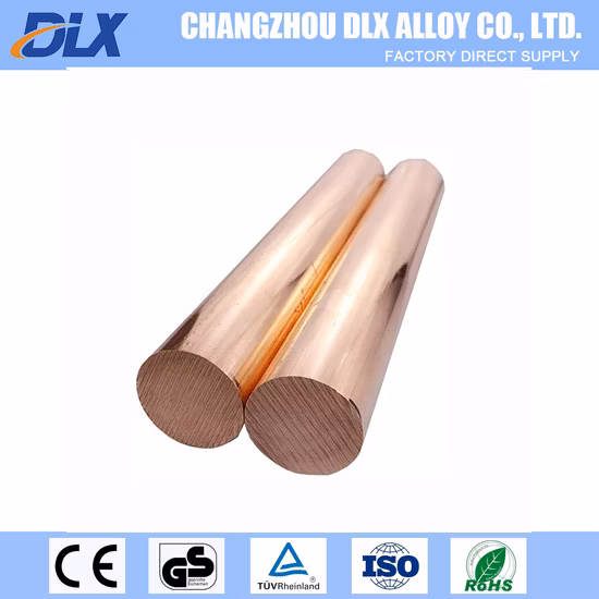 Cube2pb C17300 Leaded Beryllium Beryllium Chromium Zirconium Copper Alloy M25 Round Bar Rods